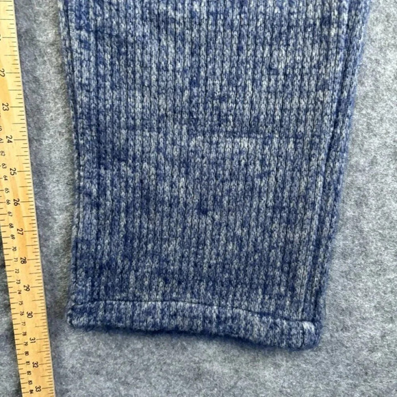 Manier De Voir Womens Knit Straight Leg Pants US 10 Blue Ribbed Tapered 760 - Picture 10 of 16